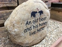 Pre-Carved Old Bear Rock